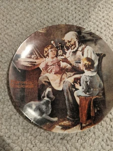 1977 Norman Rockwell Collector Plate-"The Toy Maker"-Great Condition-Free Ship - Picture 1 of 3