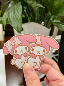 2x My Melody Kawaii Window Wall iPad Laptop Vinyl Decals Stickers - Picture 1 of 2