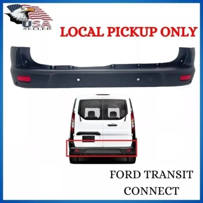Cubierta de parachoques trasero para Ford Transit Connect 2019-2022 con orificios de sensor camioneta local Foto 1 de 4