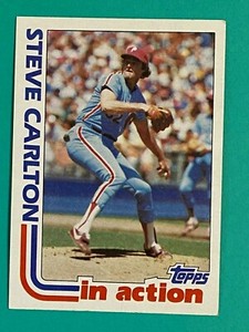 1982 Topps #481 In Action Steve Carlton - Philadelphia Phillies
