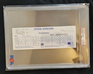 The Colonial Tournament Used Scorecard Tom Watson Jim Furyk PSA Encapsulated - Picture 1 of 1