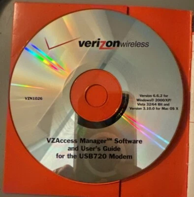 Verizon Wireless VZAccess Manager Software & User's Guide for USB720 Modem - Image 1 of 3