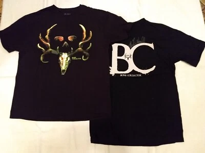 Lote de 2 camisetas de coleccionista de huesos talla única XL (46-48), talla única M con 4 autógrafos Foto 1 de 4