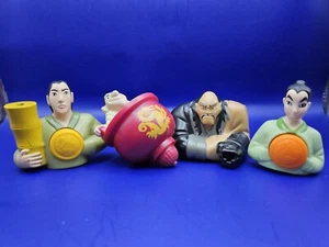 Vintage 1999 Mcdonalds Disney Mulan Happy Meal Toys Lot of 4 NO PROJECTILES - Picture 1 of 8