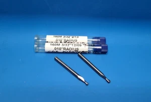 (2) Garr Tool 3/32" Corner Radius End Mills .010" Radius - Picture 1 of 2