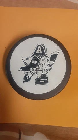 1989-90 Milwaukee Admirals (IHL) Coca-Cola official game used vintage puck Cover