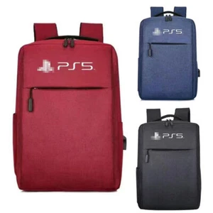 For PS5 Backpack Game Console Outdoor Travel Carrying Case Storage Shoulder Bag - Picture 1 of 10
