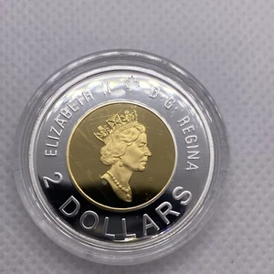 Moneda canadiense de $2 de Canadá 2000 rara prueba conocimiento - Imagen 1 de 8