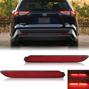 2xRear Bumper Reflector Light Lamp Case For 2019-23 2021 Toyota RAV4 Left Right - Picture 1 of 15