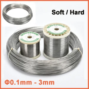 Edelstahldraht Edelstahl rostfrei V2A Runddraht Weicher/Harter Draht Ø 0,1 ~ 3mm - Bild 1 von 11