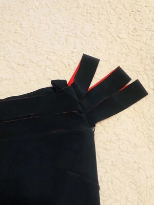 Chiara Boni Women’s La Petite Robe Shoko Black/ Red Dress Sleeveless Size 38 - Image 1 of 4