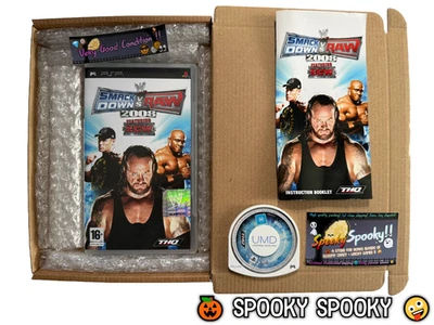 WWF SmackDown vs RAW 2008 Sony PSP - UK PAL VGC CIB - High Quality Packing - Image 1 of 4