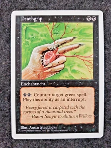 Deathgrip - NO Play MTG 5th Edition Near Mint (DS3D1L5) - Picture 1 of 12