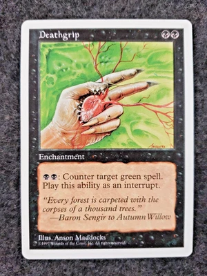 Deathgrip - NO Play MTG 5th Edition Near Mint (DS3D1L5) - Image 1 of 4