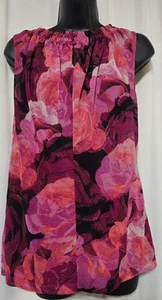 Worthington Women's Sleeveless Top Blouse Pink Multicolor Size M - Picture 1 of 7