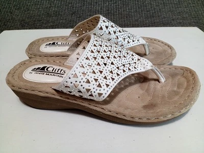 Cliffs Sandals By White Mountain Size 8 Women's Leather Upper - Image 1 of 4