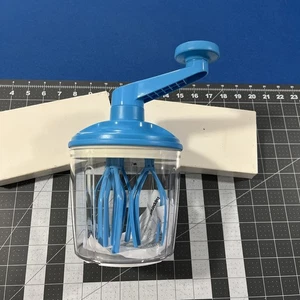Tupperware Speedy Chef Handmixer 1,2 l klar / aquablau Peitsche / Mix - Neu - Bild 1 von 8