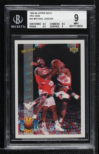 1993-94 Upper Deck Pro View 3D Michael Jordan #23 BGS 9 MINT HOF - Picture 1 of 3