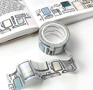 NEW The Coffee Monsterz Co TCMC Planner Supplies 1.0 Washi Tape Roll - Picture 1 of 3