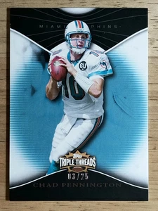 Topps Triple Threads Sapphire #9 2009 Chad Pennington - Imagen 1 de 2