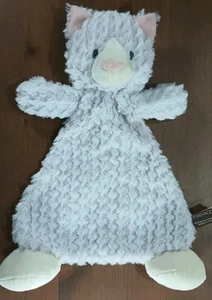 Demdaco Cat Lovey Sicherheitsdecke Rassel superweiches Fleece 12 Zoll grau - Bild 1 von 11