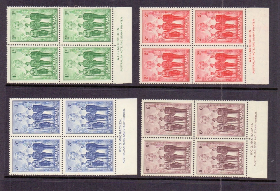 AUSTRALIA 1940 IMPERIAL FORCES SET (4) IN McCRACKEN BLOCKS OF 4 MH/MNH CAT £200 - Image 1 of 2