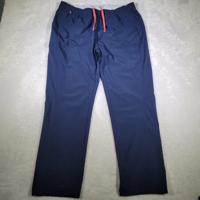 Columbia PFG Pants Mens XL Navy Blue Performance Fishing Gear Stretch Drawstring - Image 1 of 4