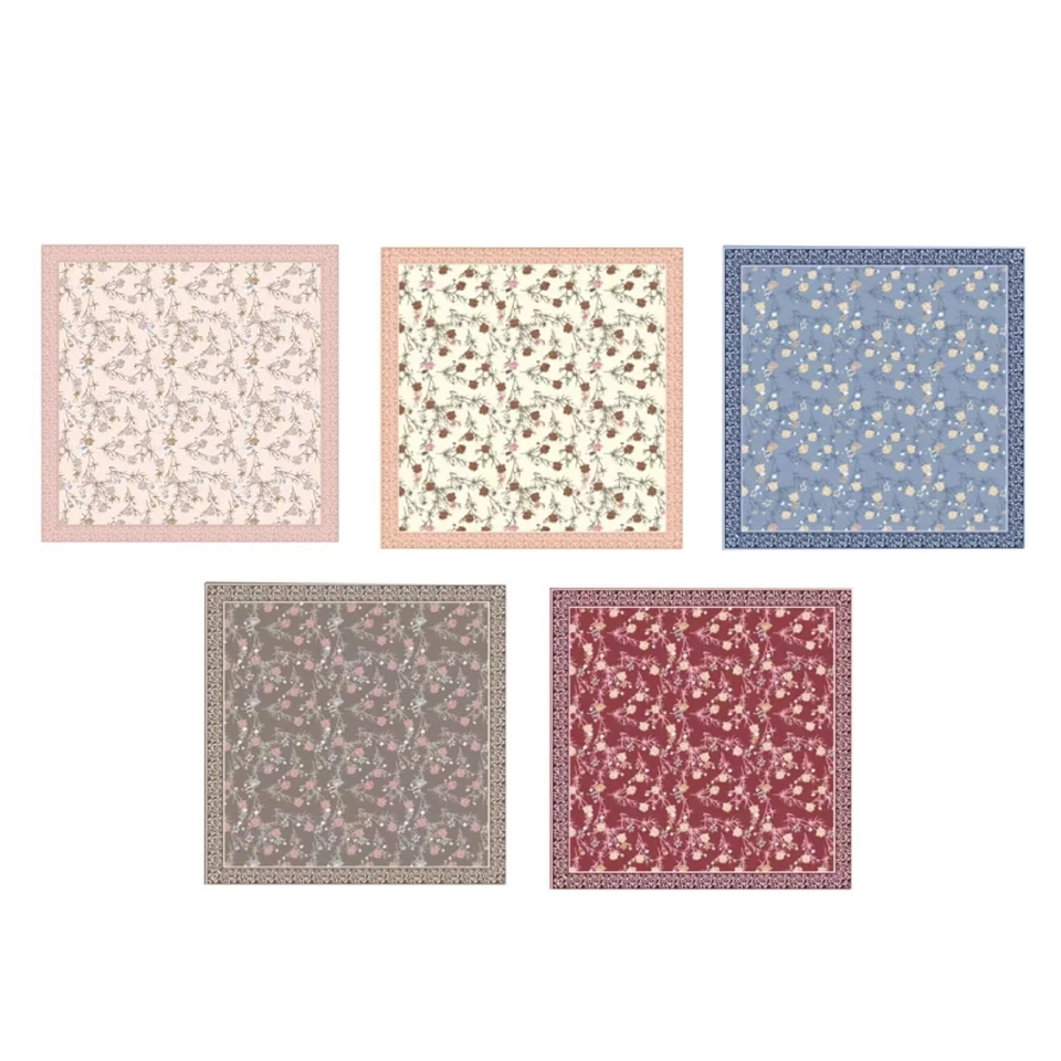 Head Scarf for Women Neckerchief Silk Cotton 43" Trendy Large Comfortable Square - Image 1 of 1