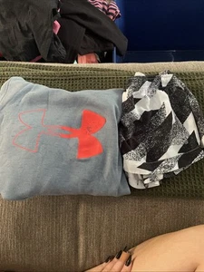 Girls Lot Size Small Under Armour Pullover Hoodie And Adidas Shorts - Picture 1 of 4