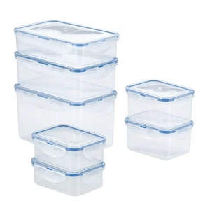LocknLock Easy Essentials Food Storage lids/Airtight containers BPA Free 14 P... - Picture 1 of 8