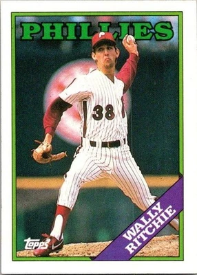 Wally Ritchie 1988 Topps #494 Rookie Philadelphia Phillies - Image 1 of 2