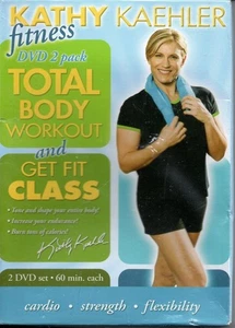 KATHY KAEHLER FITNESS TOTAL BODY WORKOUT & GET FIT CLASS EXERCISE DVD NEW SEALED - Picture 1 of 2