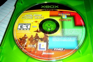 XBOX Star Wars Clone Wars / Tetris Worlds MICROSOFT ( dvd disc) YR2003 - Picture 1 of 3