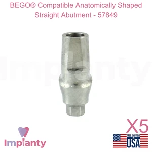 5x Bego® Compatible AnatomicaIIy Forma Prótesis Dental Recta 57849 Ø4.1mm - Imagen 1 de 6