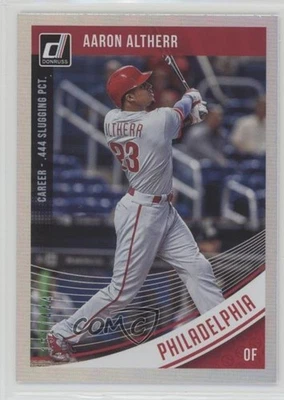 2018 Panini Donruss Stat Line Career /444 Aaron Altherr #124 - Image 1 of 2