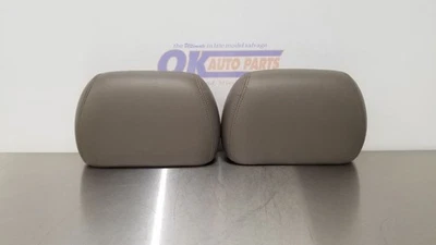 03 HUMMER H2 后座 HEADREST 套装 一对灰色皮革 — 第 1/4 张图片