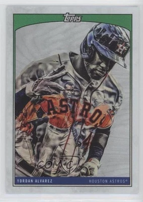 2022 Topps X Wave 2 Green Rainbow Foil /75 Lauren Taylor Yordan Alvarez #39 - Image 1 of 2