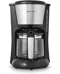 Morphy Richards Equip Filter Coffee Machine Black/Brushed Steel - Picture 1 of 18