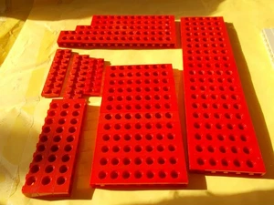 LEGO TECHNIC BALKEN ROT GEMISCHT 5,7,9,11,13 & 15 LOCH BALKEN 3X 7 LOCH FLACH - Bild 1 von 10