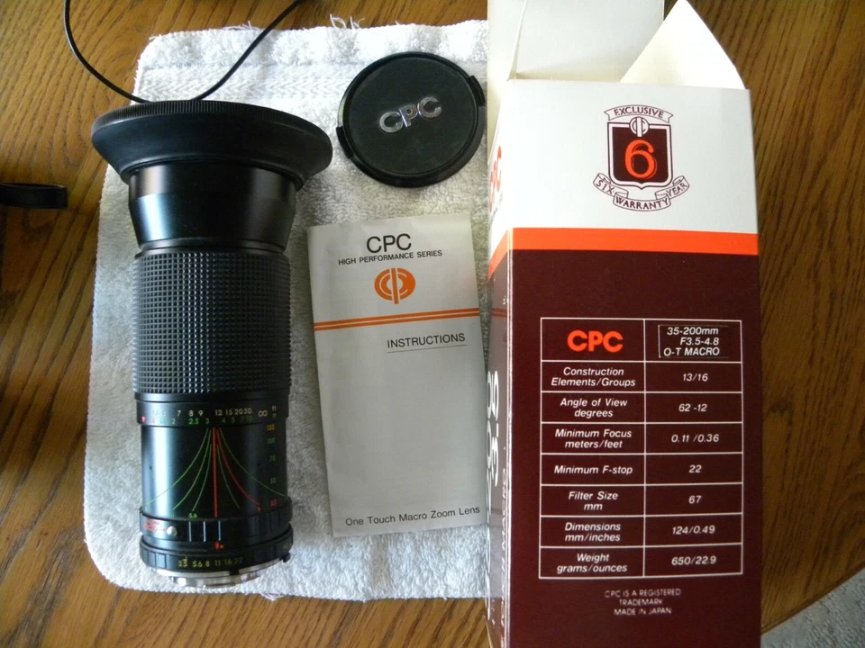 CPC High Performance SLR Camera Lens - 35-200mm F3.5-4.8 O-T MACRO - Image 1 of 1