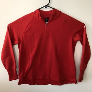 Nike Therma Victory 1/4 Zip Golf Top Pullover NEW Red CU0817-100 Women's L