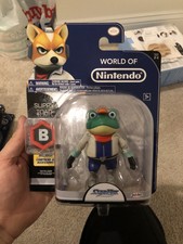 Jakks Pacific Mario World of Nintendo 4" Wave 2-2 Slippy Toad Figure Star Fox