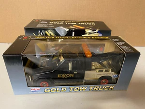 1999 EXXON Collectors Edition Gold Tow Truck NRFB  - Picture 1 of 2