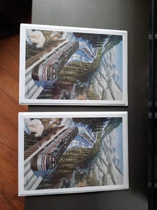 Vintage Amtrak Note Cards Blank Inside Set Of 2 - Picture 1 of 4