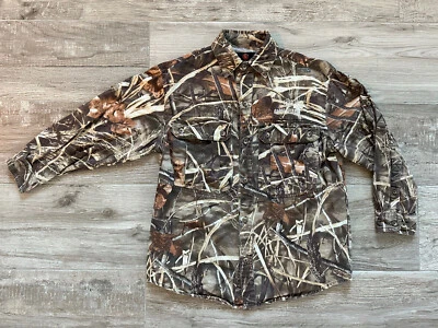 Game Winner •Advantage Max 4 HD• camo long sleeve button down shirt YOUTH Medium - Image 1 of 4