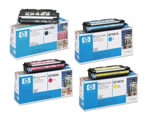 Set 4 New SEALED HP Laser Cartridges Q6470A Q7581A Q7582A Q7583A 502A 3800 - Photo 1/1