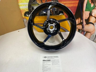 Rueda trasera OEM 09-23 genuina Harley Touring Aggressor contraste 18"x5" Foto 1 de 4