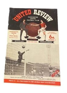 MANCHESTER UNITED V WEST BROM - DIV 1 - 14/9/1963 - GEORGE BEST DEBUT - REPRO* - Picture 1 of 1