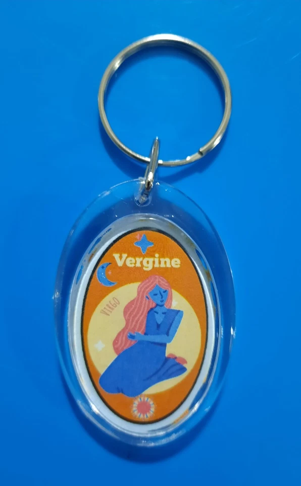 Portachiavi Segno Zodiacale Vergine in plexiglass  - Immagine 1 di 1