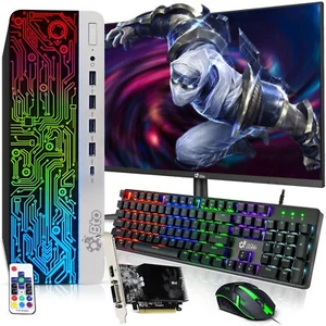 HP RGB G3 Gaming Desktop PC i5-6500 16GB 256GB SSD 1TB New 22" LCD NVIDIA GT1030 - Picture 1 of 9